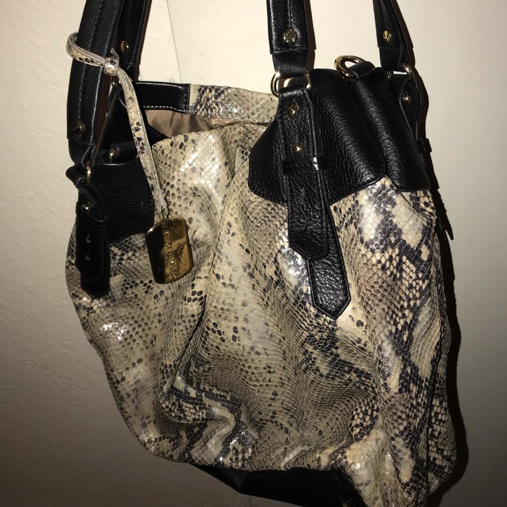 Vince camuto Maria snake embossed tote